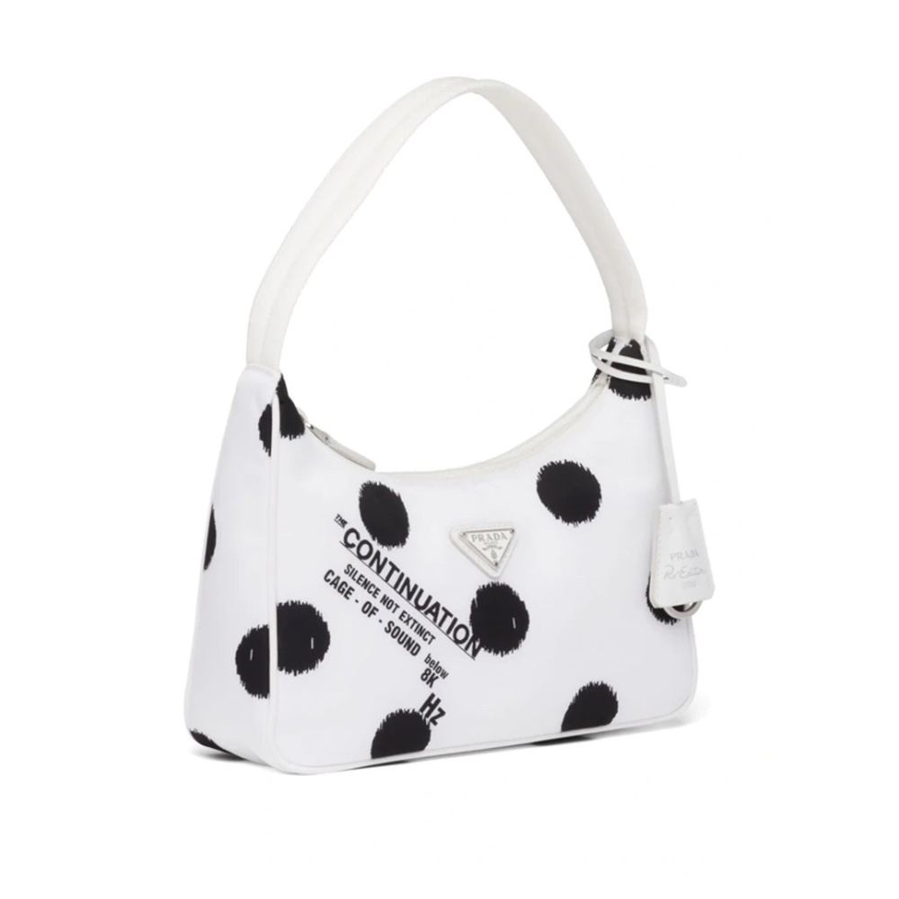 Prada Re-Edition Polka Dot Re-Nylon Shoulder Bag New